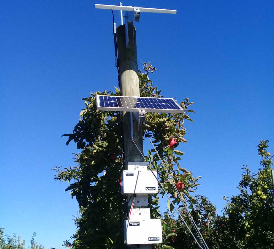 Solar powered irrigation controller and wireless point to point